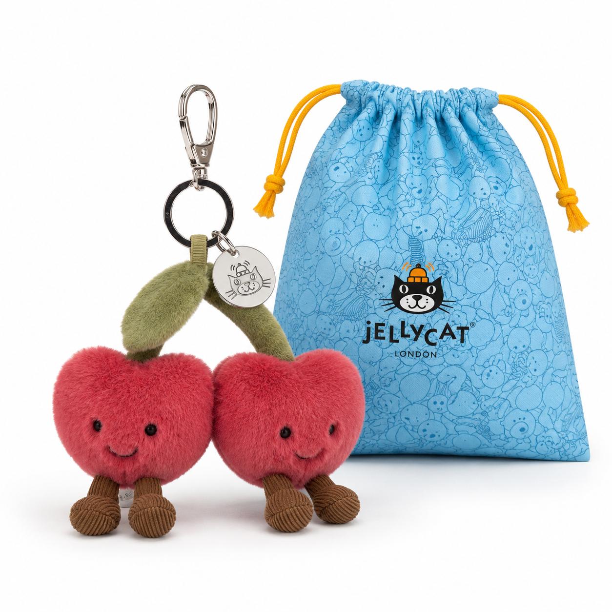 Cherries Plush Keychain
