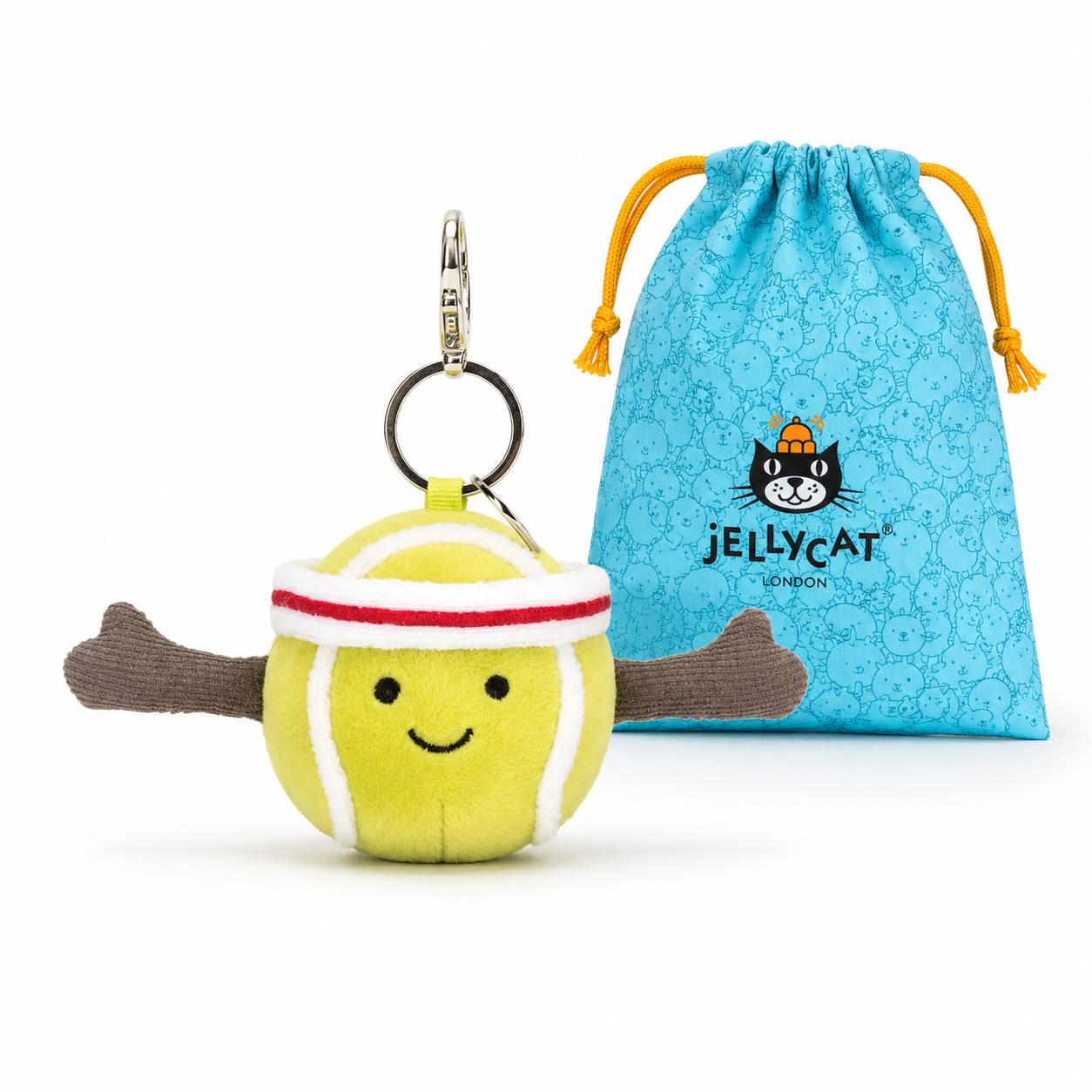 Tennis Ball Plush Keychain