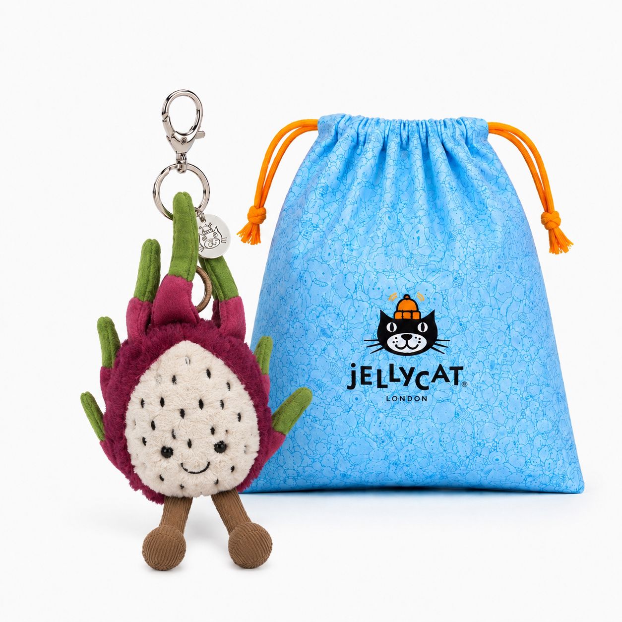 Dragon Fruit Plush Keychain